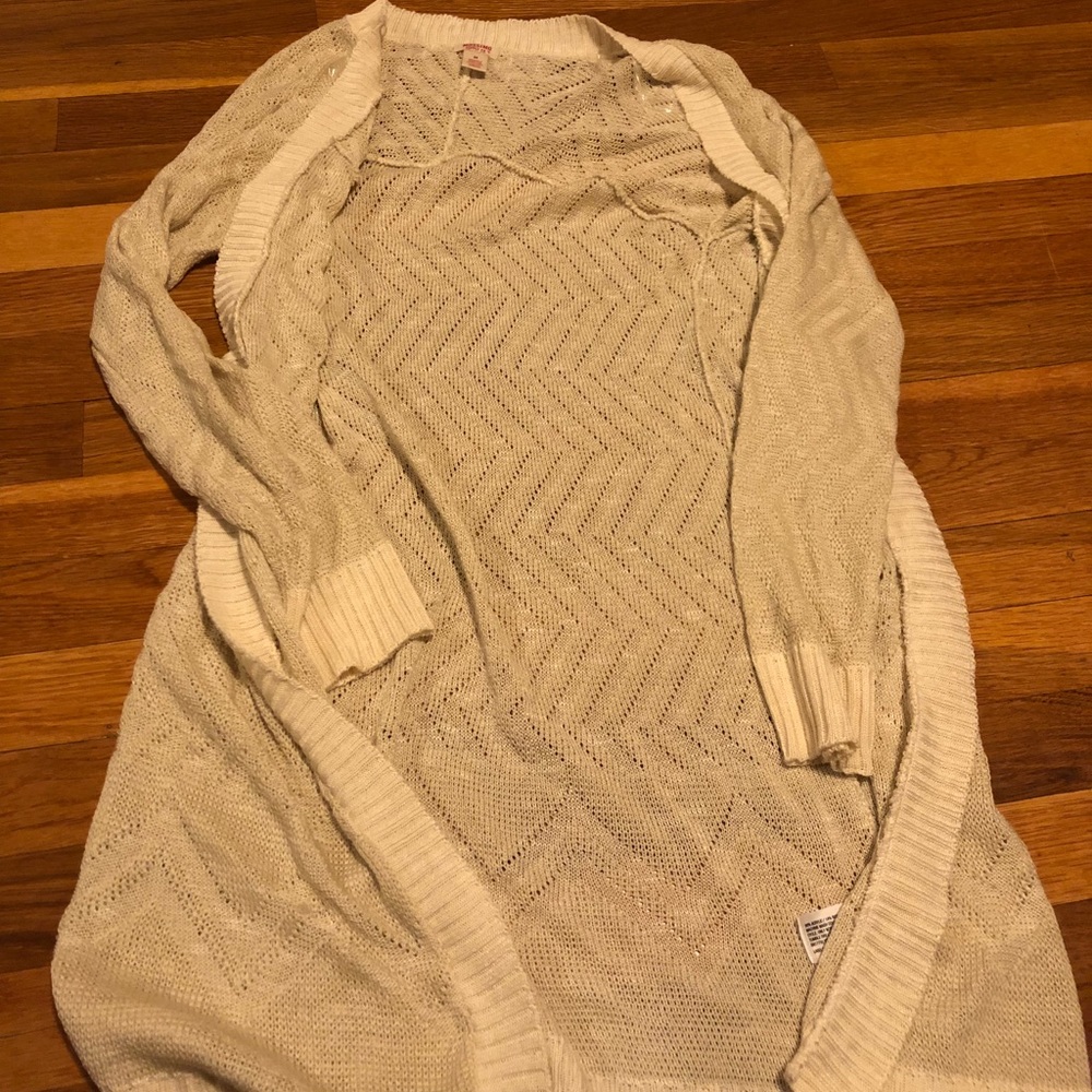 Cardigan sweater.